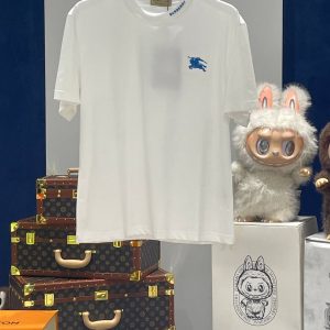 Burberry 战马刺绣白色短袖 T 恤