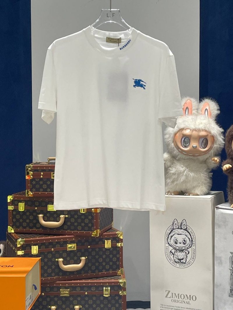 Burberry 战马刺绣白色短袖 T 恤