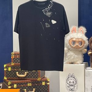 泼墨三角标短袖 T 恤（黑）