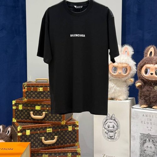 Balenciaga 简约字母黑色短袖 T 恤